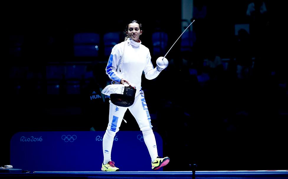 Rossella Fiamingo sconfitta inn finale nella spada individuale. LaPresse